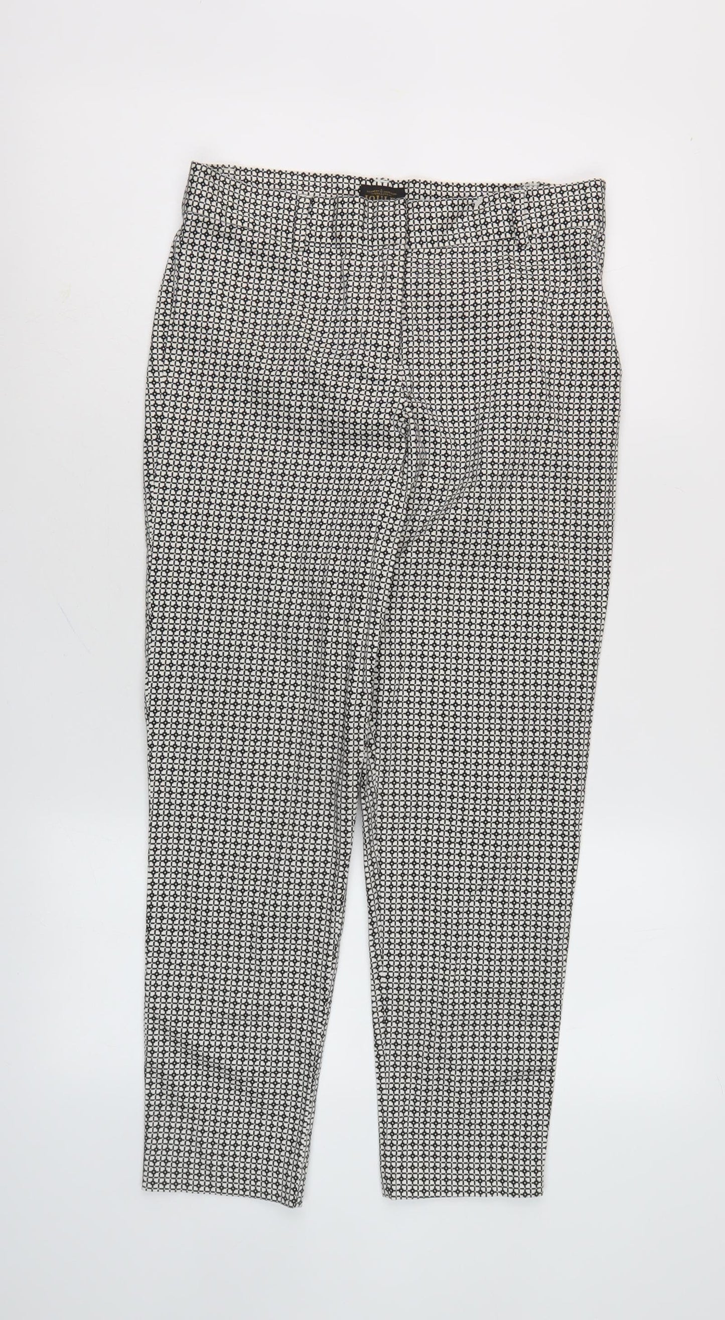 Joules Women's Multicoloured XS Geometric Trousers