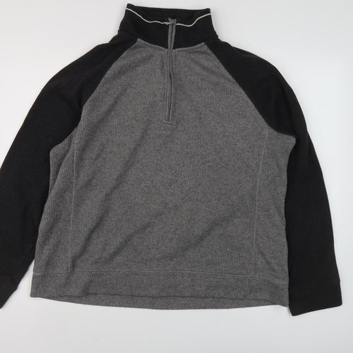 Craghoppers Men’s XL Black Grey Pullover Jumper