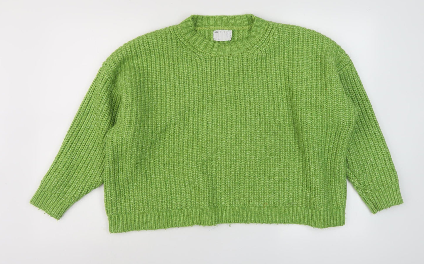 ASOS DESIGN Women Green Petite Oversized Knit Jumper