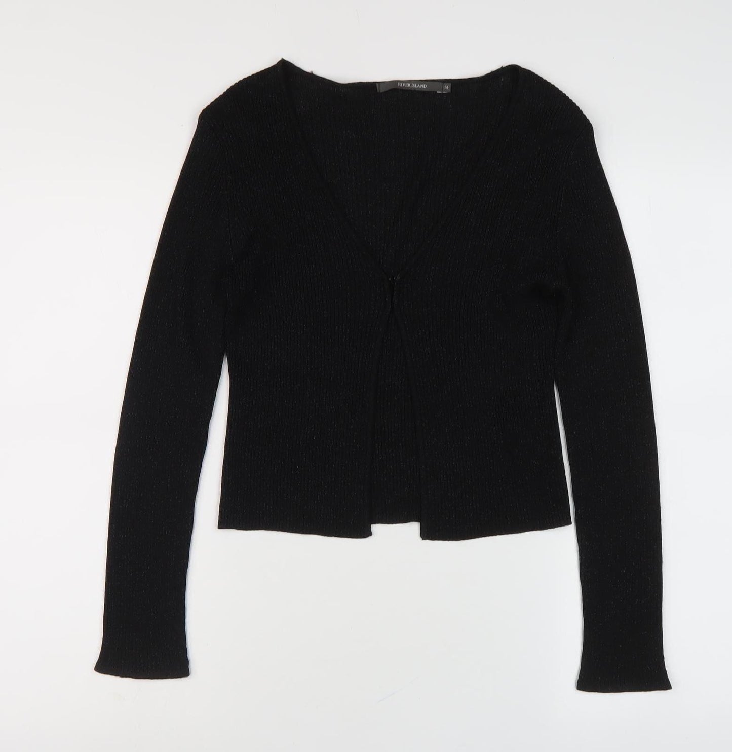 River Island Women's Black Cardigan Size 14