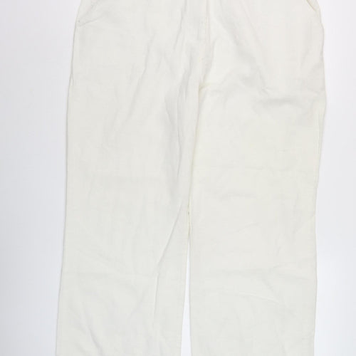 TIGI Women's Ivory Trousers with Pockets, Size 18