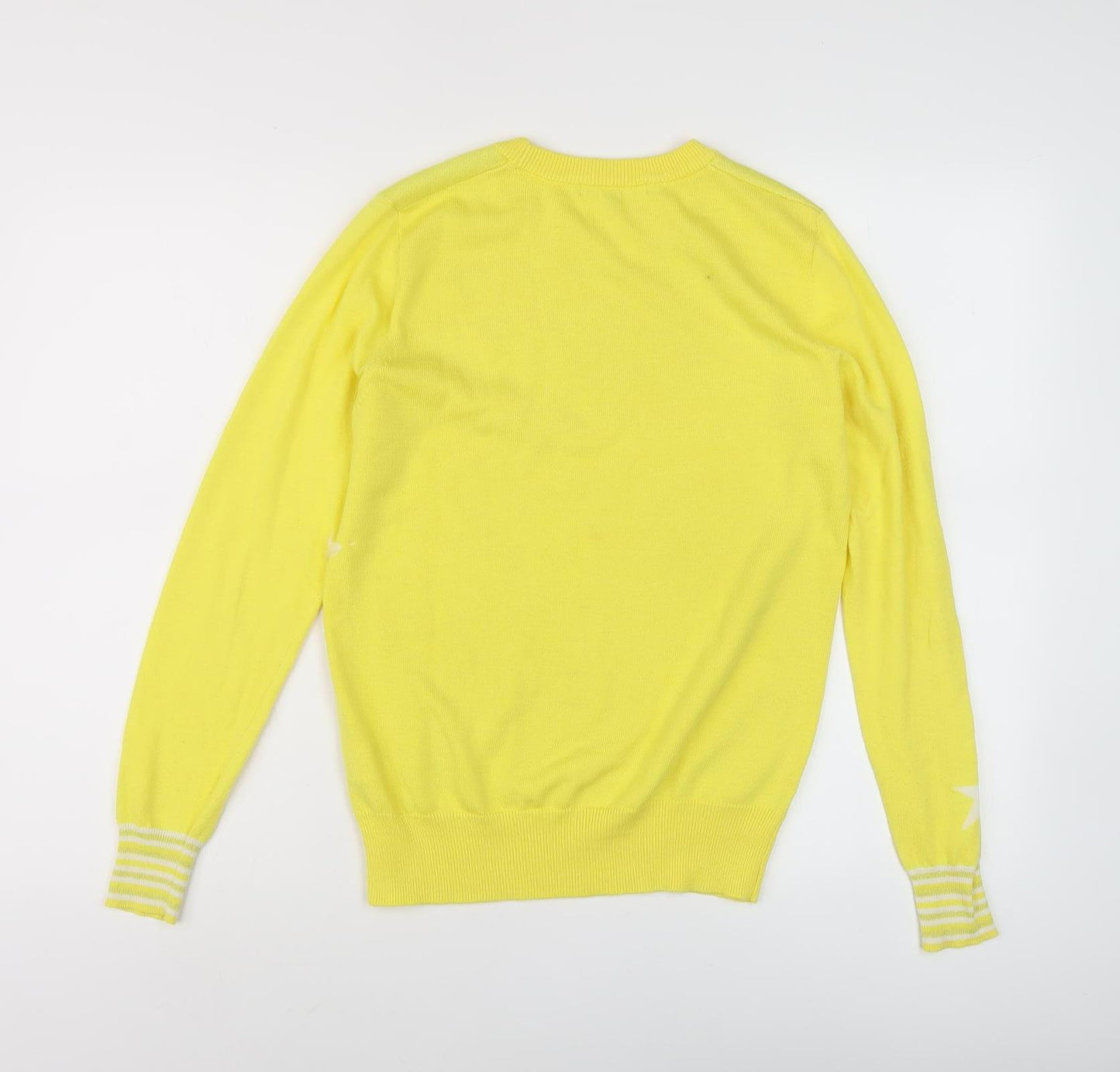 Oliver Bonas Women's Yellow Crew Neck Jumper