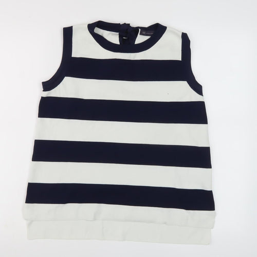 Marks and Spencer Women's Navy Striped Poncho M