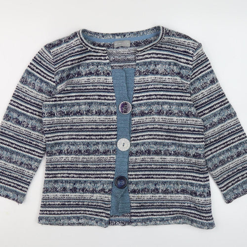 Per Una Women's Multicoloured Striped Knit Jacket M