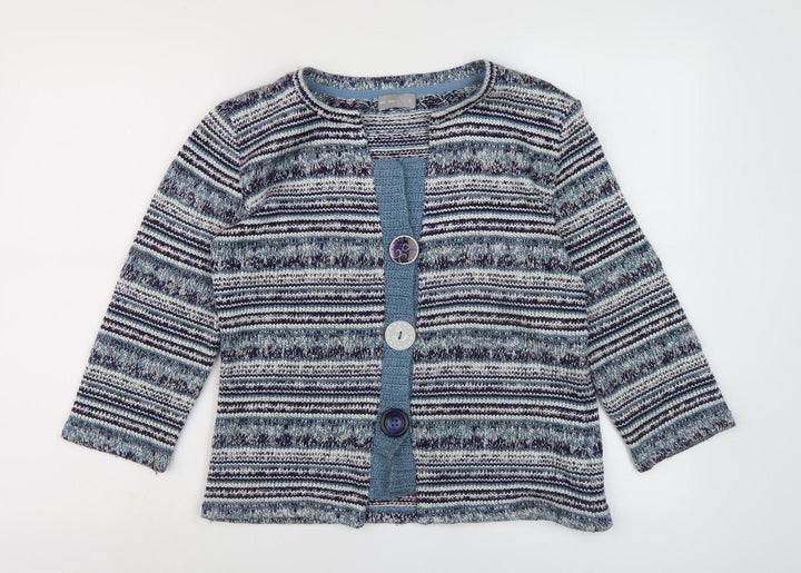 Per Una Women's Multicoloured Striped Knit Jacket M