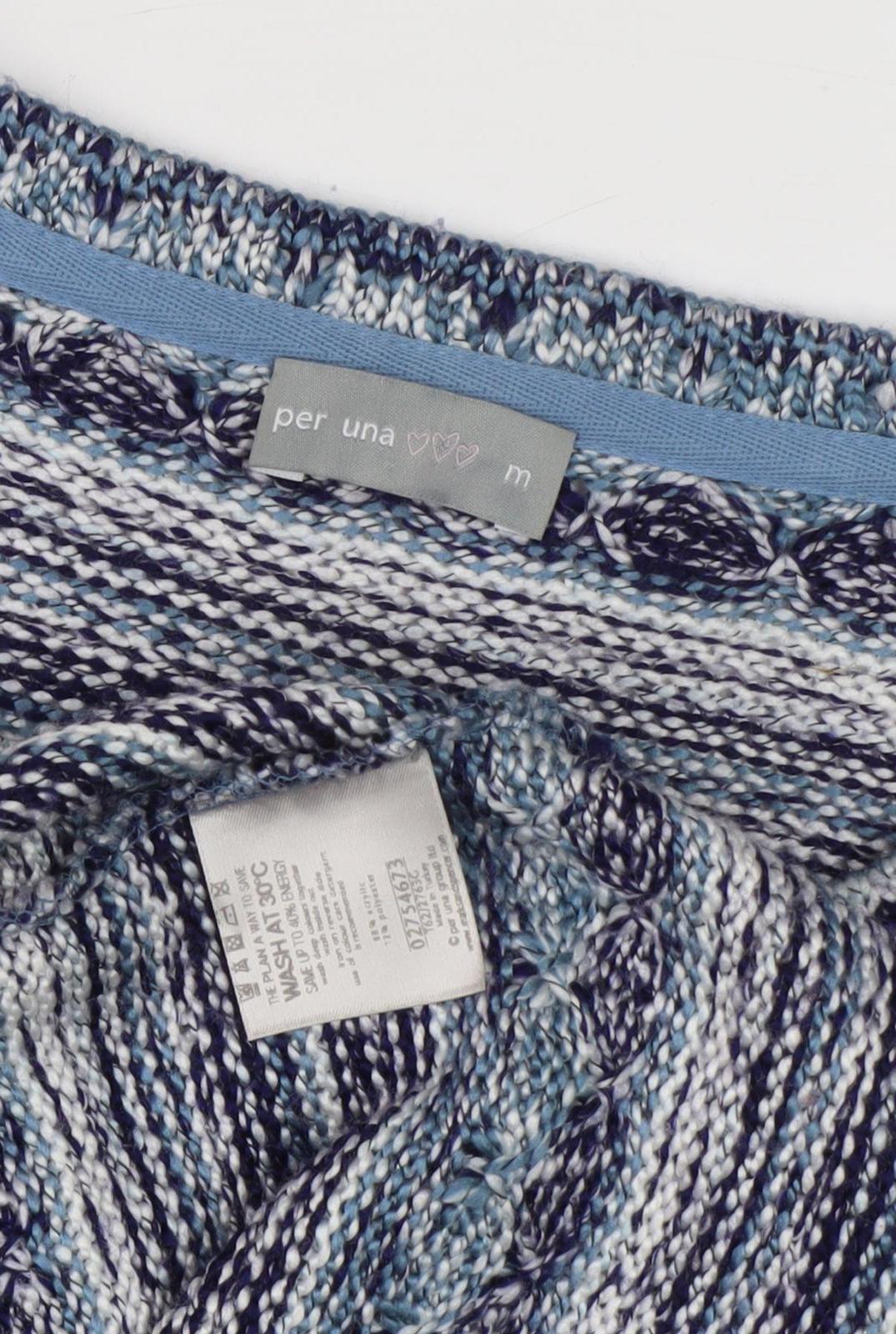 Per Una Women's Multicoloured Striped Knit Jacket M