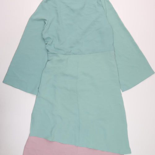 Gdg Actuel Women's Multicolour Size 12 Asymmetrical Dress