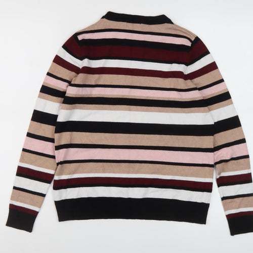 M&Co Women's Multicoloured Striped Pullover, Size 10