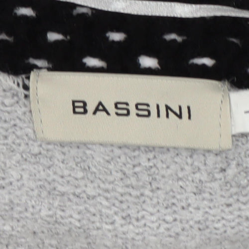 Bassini Women's Black Cardigan, Regular, Long Sleeve