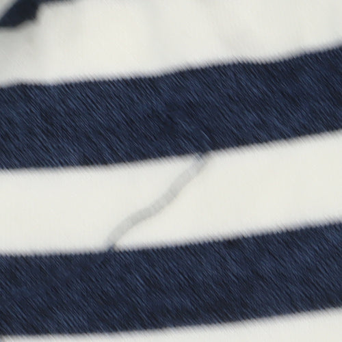 Marks and Spencer Women's Black Striped Pullover Jumper M