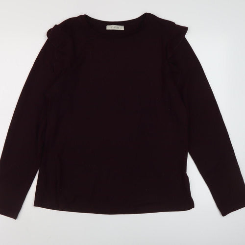 Oasis Women's Black Long Sleeve Jumper Size L