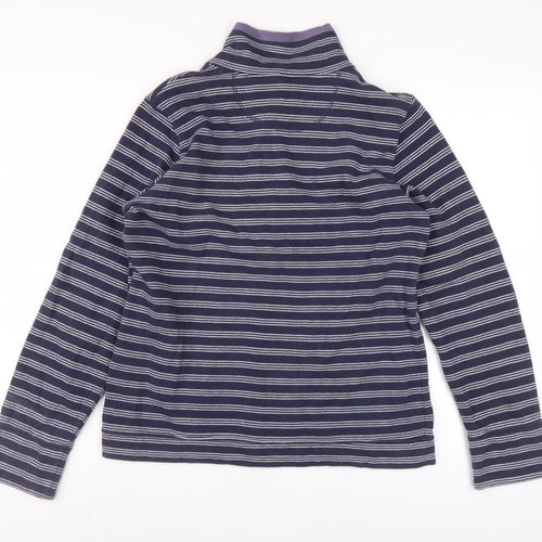 Marks and Spencer Women's Blue Striped Sweatshirt 12
