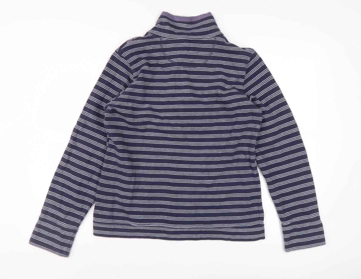Marks and Spencer Women's Blue Striped Sweatshirt 12