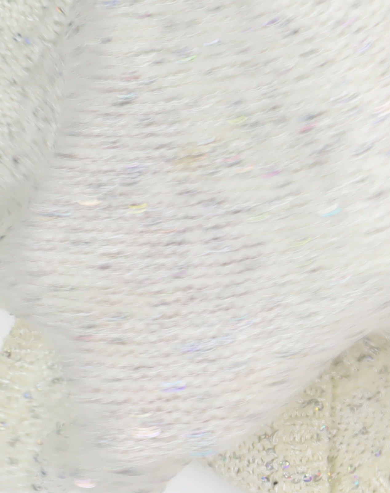 River Island Women's Ivory Sequin Tank Top - Size 10