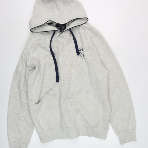 Jack & Jones Men's Grey XL Pullover Hoodie