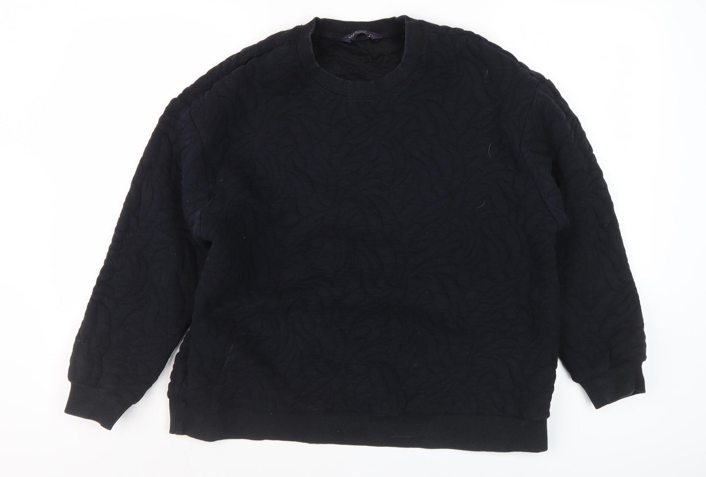 Marks and Spencer Women's Black Pullover Sweatshirt Size 16