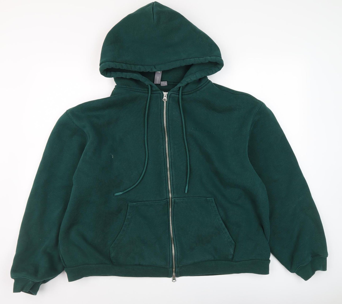 Sweaty Betty Women's Green Full Zip Hoodie, Size M, Casual Comfort