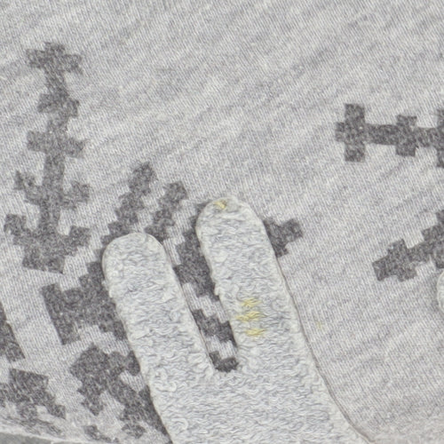 Zara Men's Grey Winter Geometric Pullover Sweatshirt XL