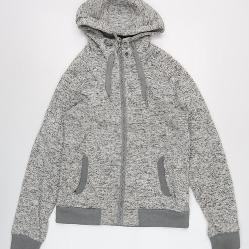 Surfanic Men's Grey Full Zip Hoodie, Large