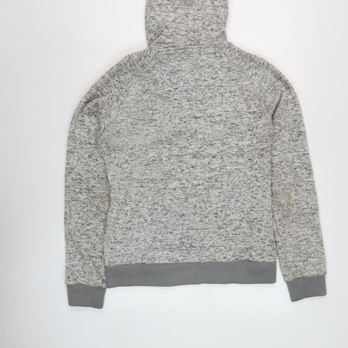 Surfanic Men's Grey Full Zip Hoodie, Large