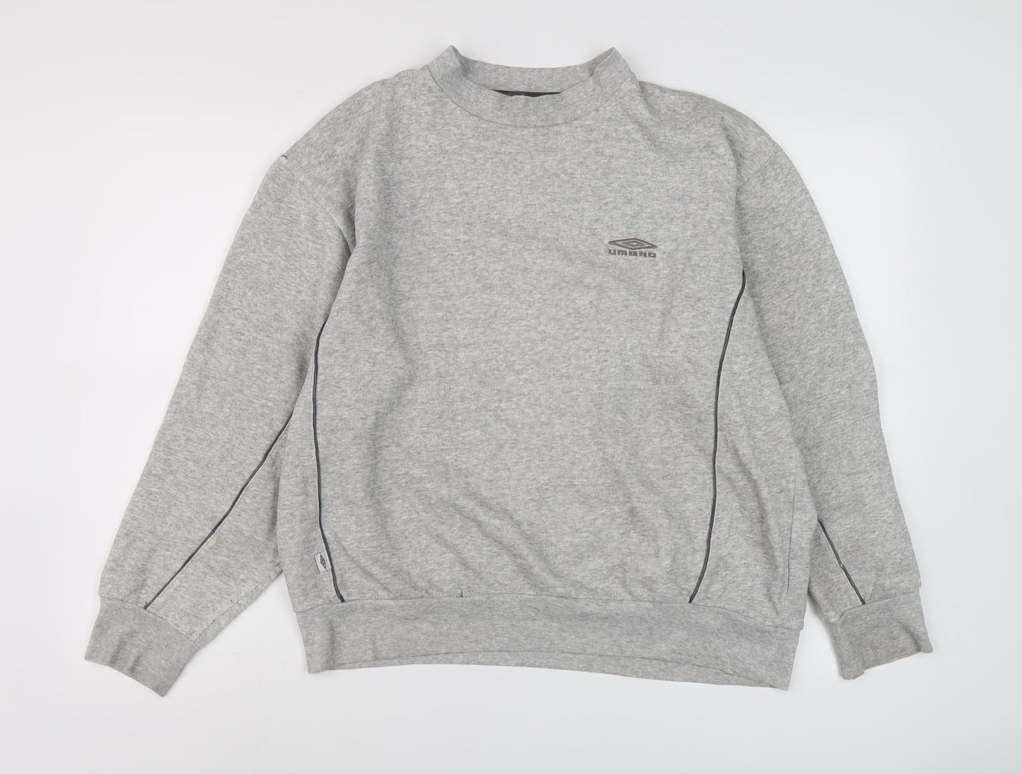 Umbro Men's Grey Sweatshirt M with Logo Accent