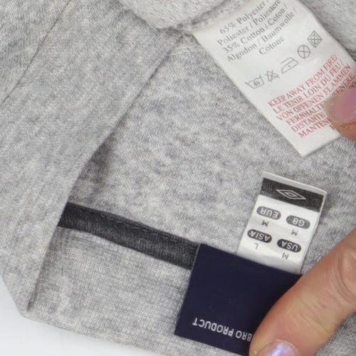 Umbro Men's Grey Sweatshirt M with Logo Accent