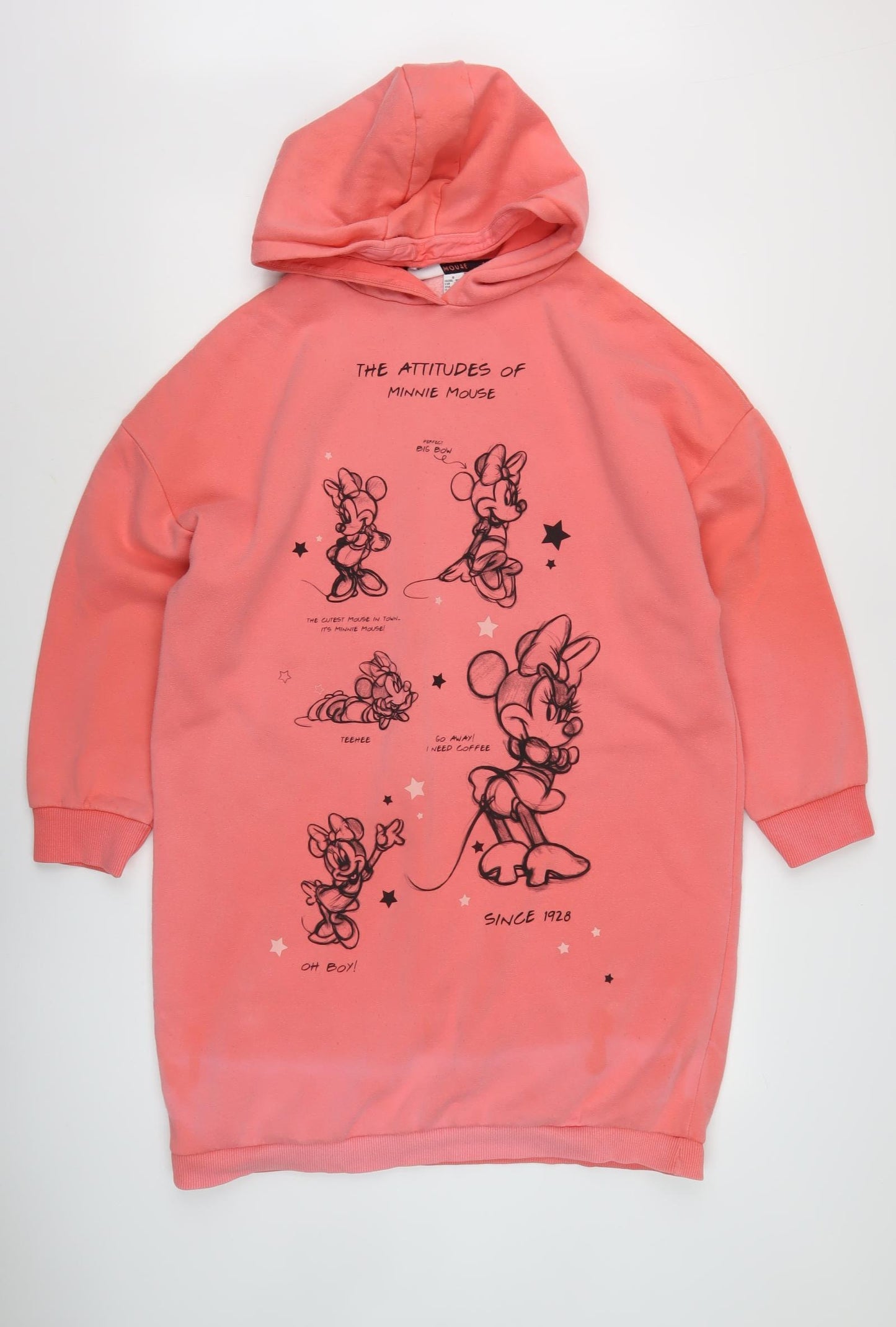 Disney Women's Pink Minnie Mouse Pullover Hoodie S
