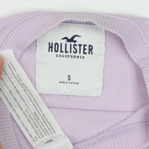 Hollister Women's Purple Crew Neck Sweatshirt S