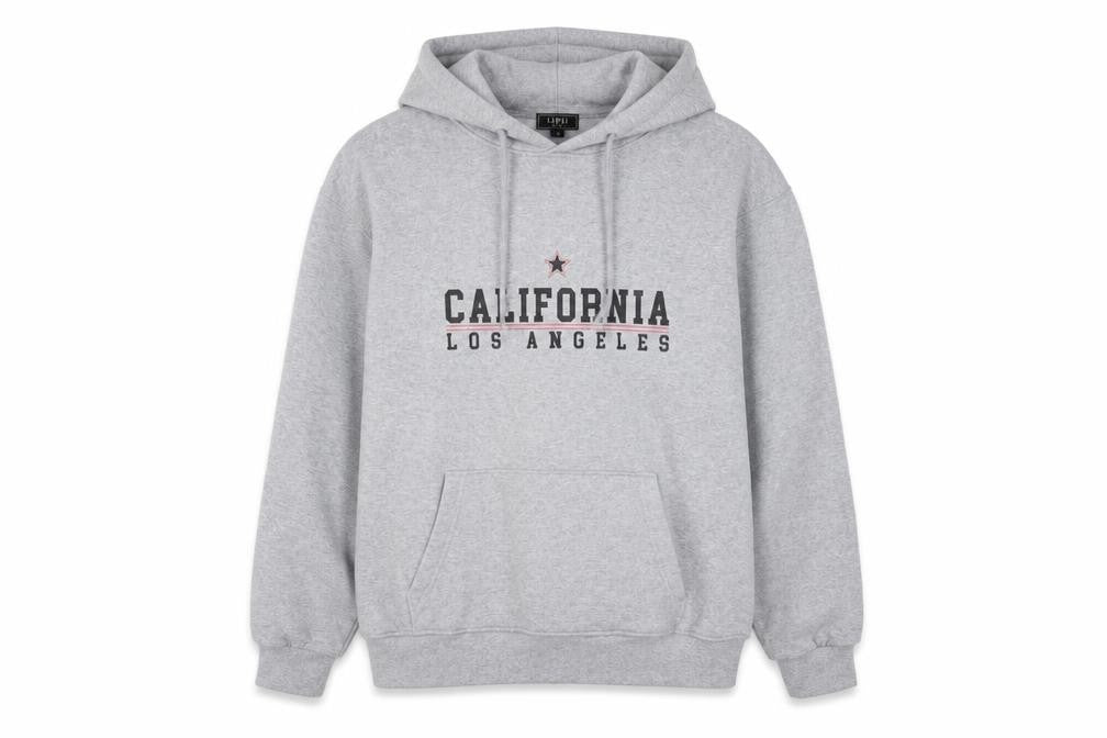 Front view of Lipsy Women's Grey Pullover Hoodie M with Logo