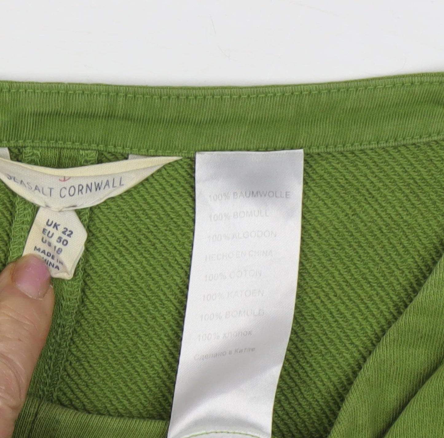 Seasalt Cornwall Green Cotton Dress Size 22 for Women