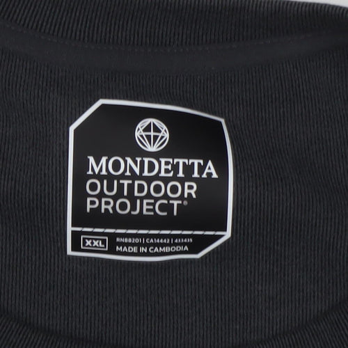 Mondetta Unisex Black Sweatshirt 2XL Pullover
