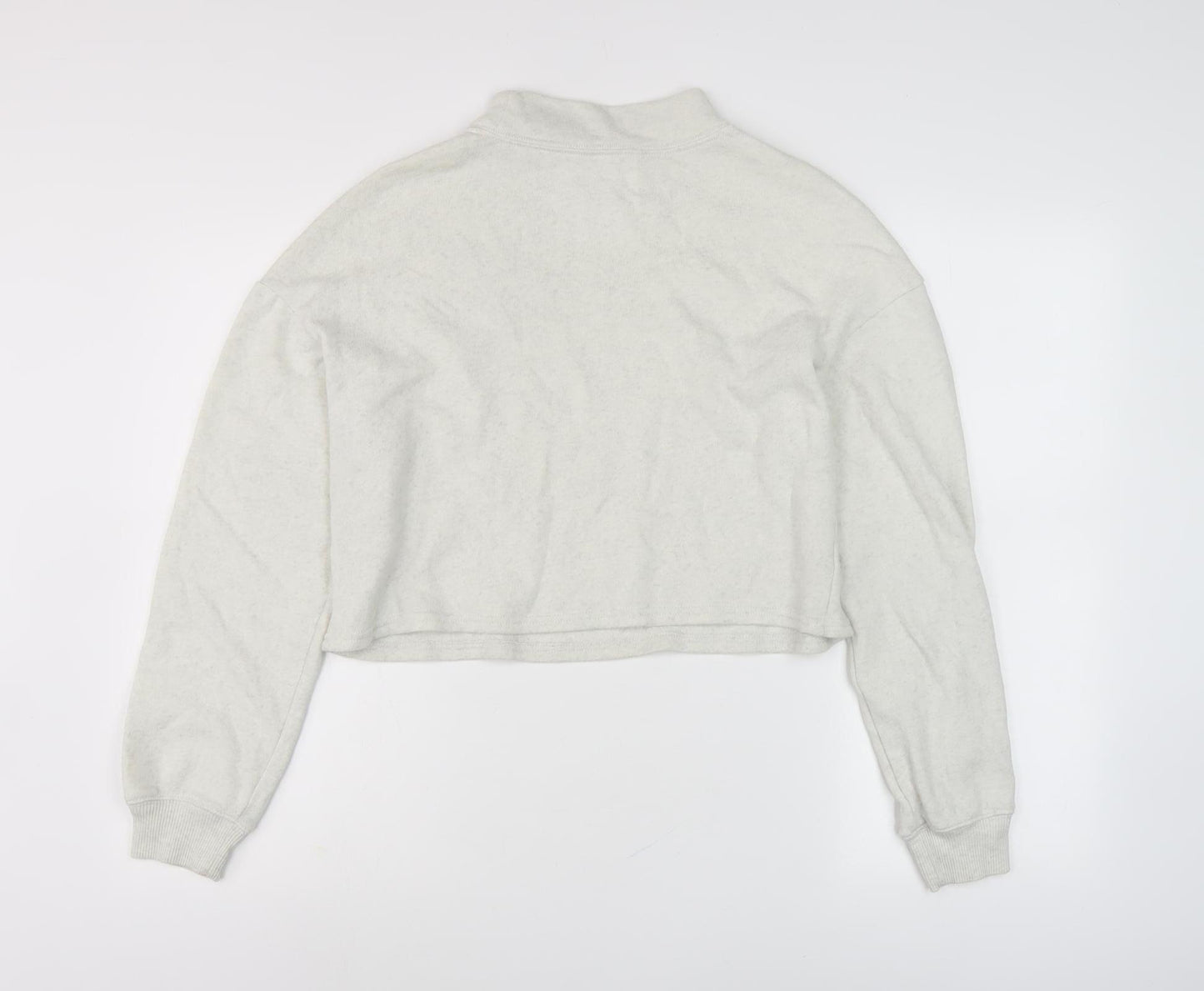 Gildan Women's White XS Mock Neck Fleece Sweatshirt