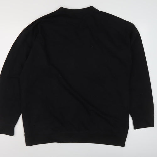 Boohoo Women's Black Plus Graphic Sweatshirt Size 20