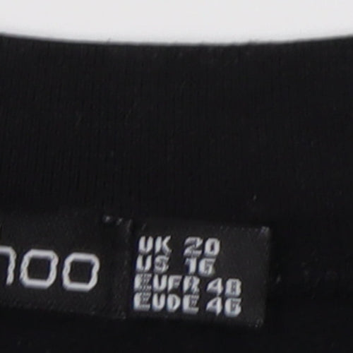 Boohoo Women's Black Plus Graphic Sweatshirt Size 20