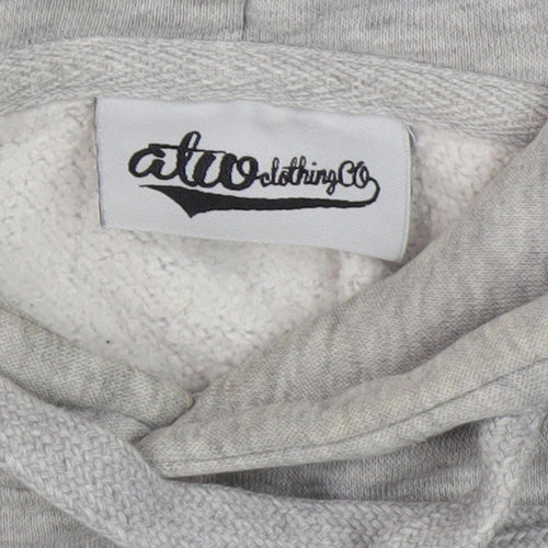 ATU Men's Grey Fleece Pullover Hoodie S