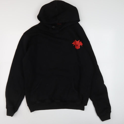 Cerberus Men's Black Pullover Logo Hoodie L