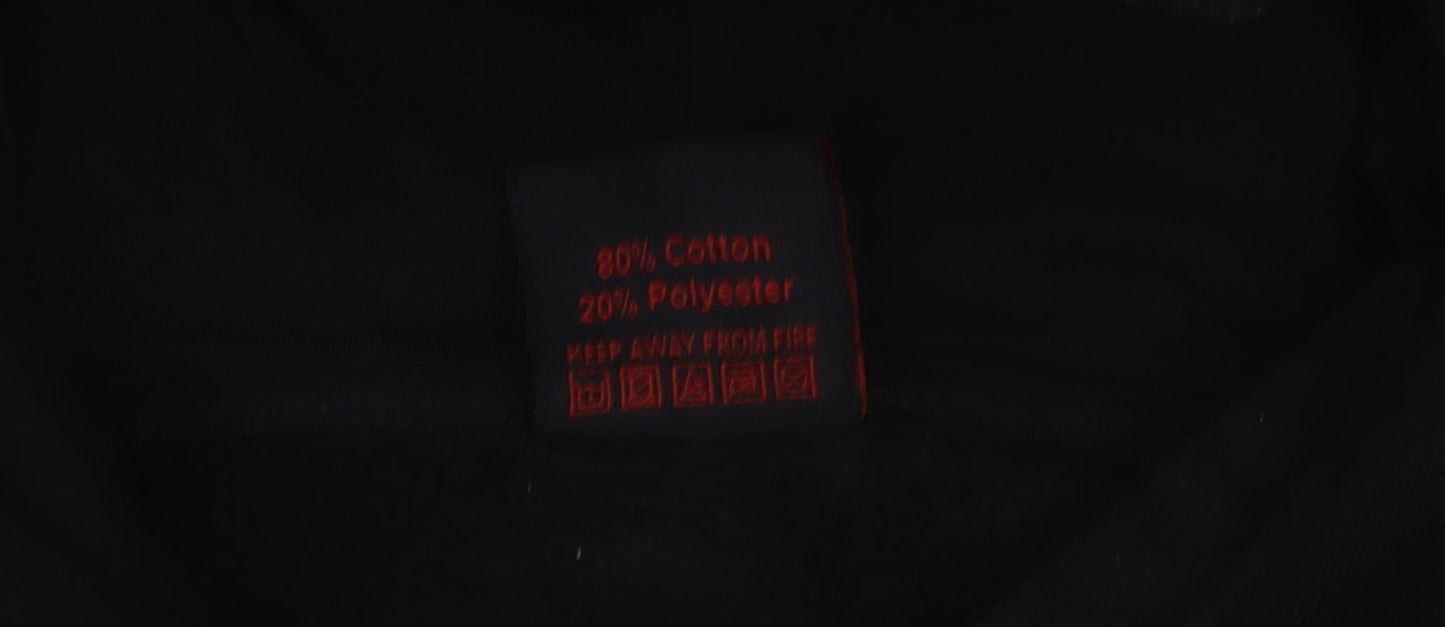 Cerberus Men's Black Pullover Logo Hoodie L