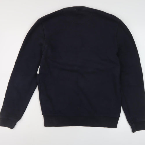 Jack Wills Men's Black/White Pullover Sweatshirt S
