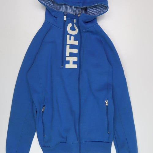 HTFC Blue Men's Full Zip Hoodie with Hooded Pockets