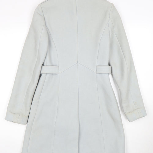 Reiss Women's Grey Wool Coat XS Mid-Length Classic