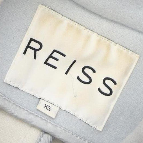 Reiss Women's Grey Wool Coat XS Mid-Length Classic