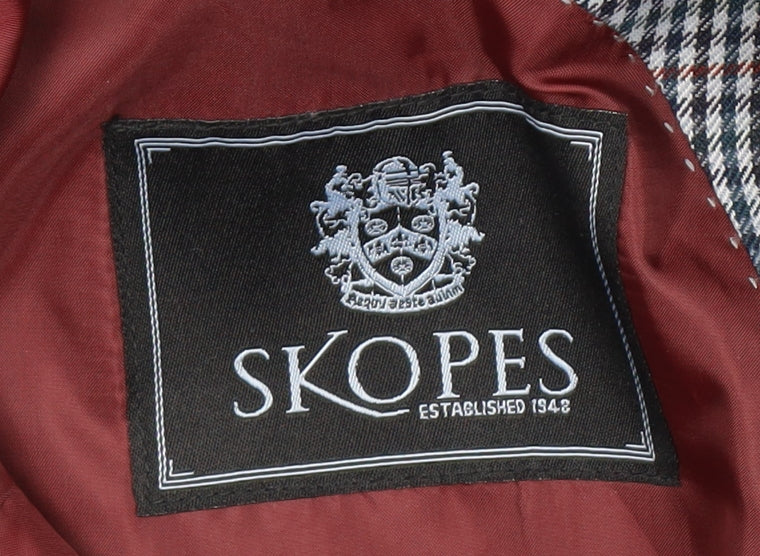 Skopes Men's Multicoloured Check Suit Jacket 46R