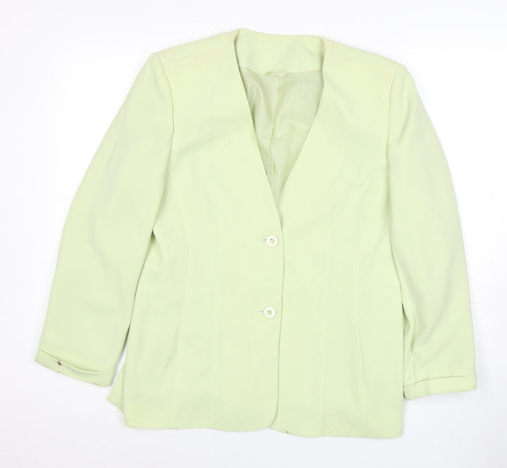 Berkertex Women's Green Jacket Size 14 Classic Blazer