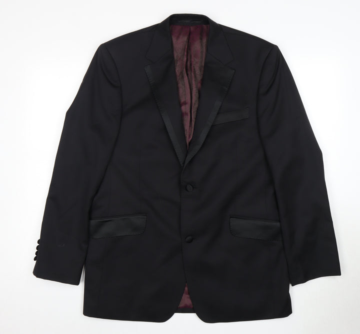 Daniel Hechter Black Tuxedo Blazer for Men 40 Regular Fit