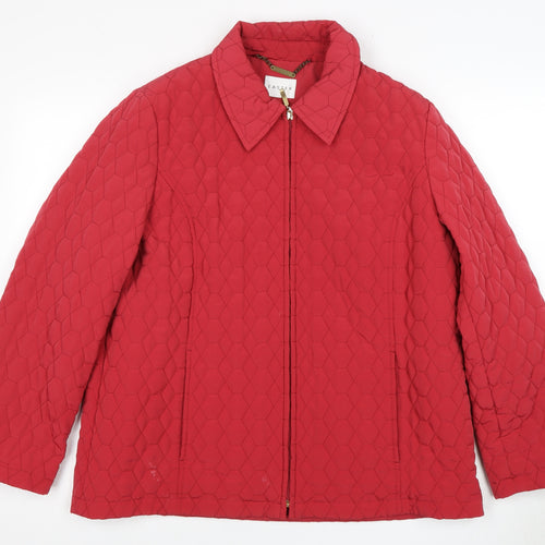 Eastex Women's Red Quilted Jacket Size 16