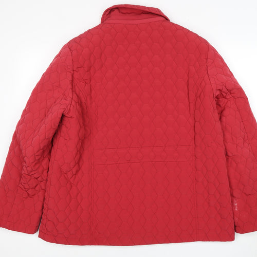Eastex Women's Red Quilted Jacket Size 16