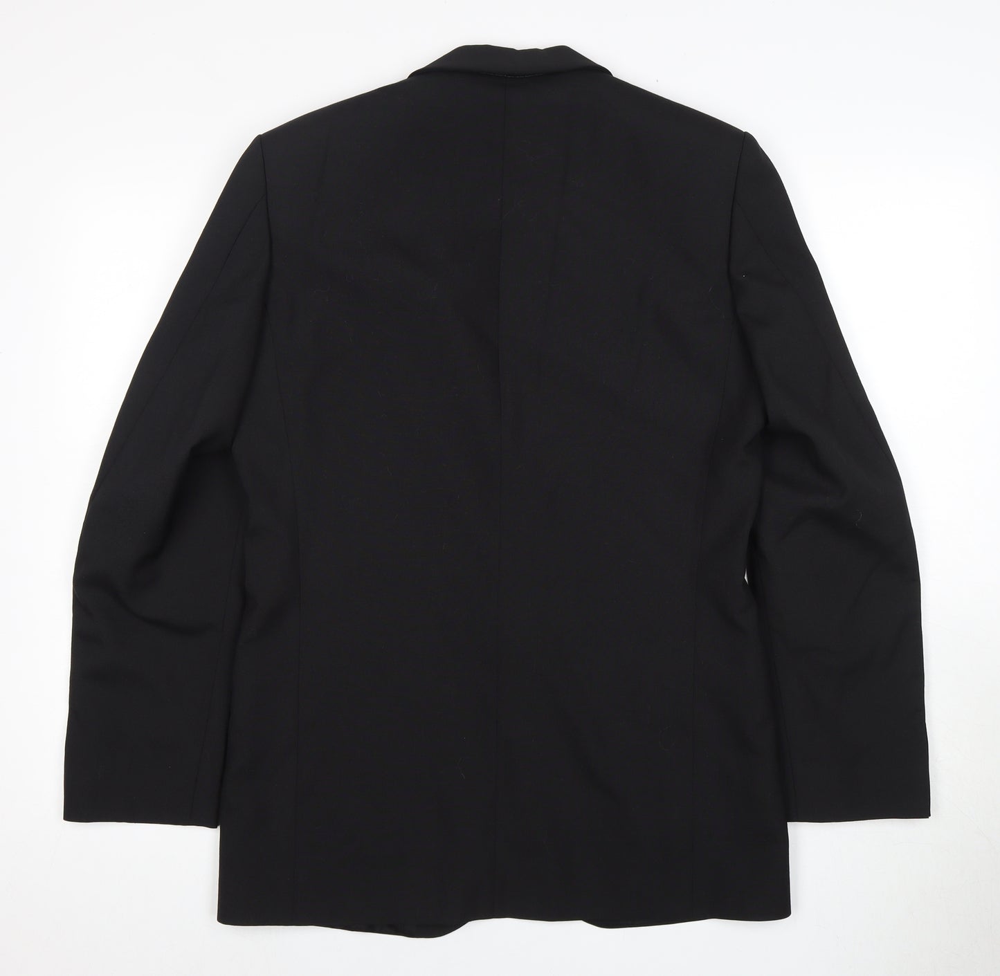 Moss Bros Men's Black Tuxedo Blazer Wool Formal Shawl Lapel 38R