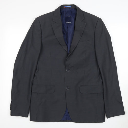 Daniel Hechter Men's Grey Blazer, 46 Regular Fit