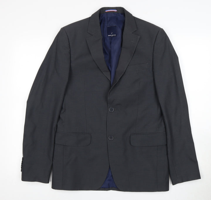 Daniel Hechter Men's Grey Blazer, 46 Regular Fit
