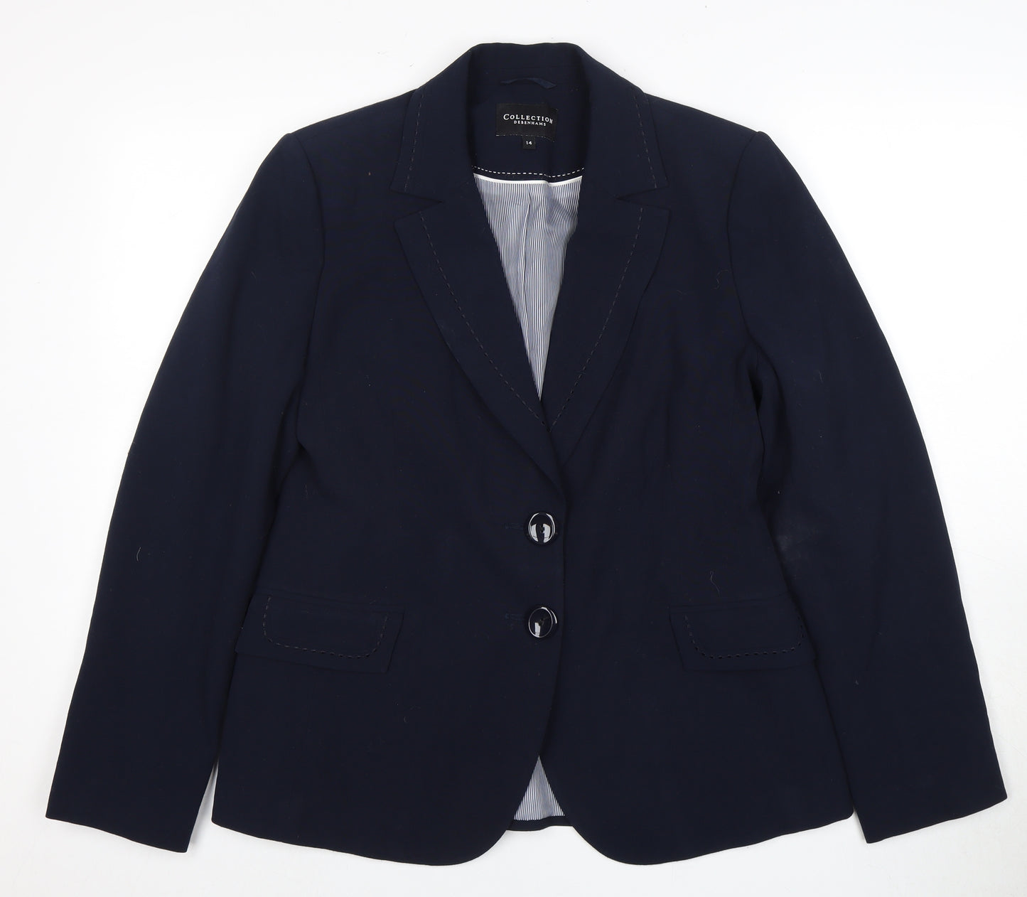 Debenhams Women's Blue Blazer Size 14